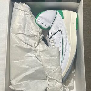 Jordan Athletic Shoes White and Green